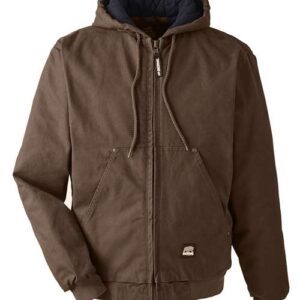 Berne Apparel Men's Heartland Washed Cotton Duck Hooded Jacket