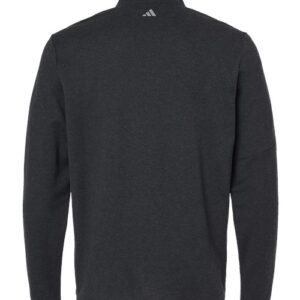 Adidas - Men's 3-Stripes Quarter-Zip Sweater Pullover - Black Melange - SKU SS-07053 - photo 2
