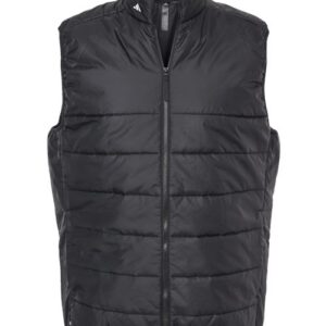 Adidas - Men's Puffer Full-Zip Vest - Black - SKU SS-07653