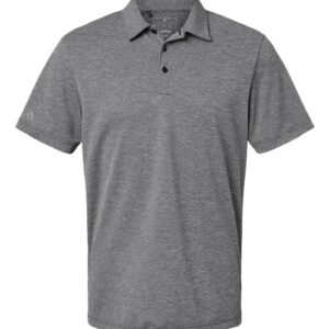 Adidas - Men's Heathered Polo - Black Melange - SKU SS-08353