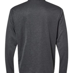 Adidas - Men's Space Dyed Quarter-Zip Pullover - Black Melange - SKU SS-55753 - photo 2
