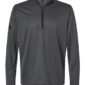 Adidas - Men's Space Dyed Quarter-Zip Pullover - Black Melange - SKU SS-55753
