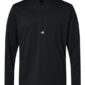 Adidas - Men's Lightweight Quarter-Zip Hooded Pullover - Black - SKU SS-56153