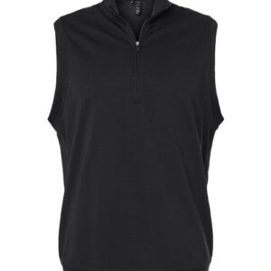Adidas - Men's Club Quarter-Zip Vest - Black - SKU SS-09853
