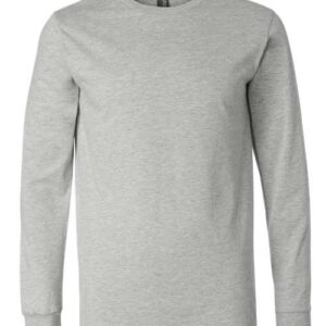 BELLA + CANVAS - Heather CVC Long Sleeve Tee - Athletic Heather - SKU SS-02906