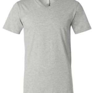 BELLA + CANVAS - Unisex Heather CVC V-Neck Tee - Athletic Heather - SKU SS-03506