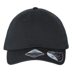 Atlantis Headwear - Sustainable Dad Hat - Black - SKU SS-02695