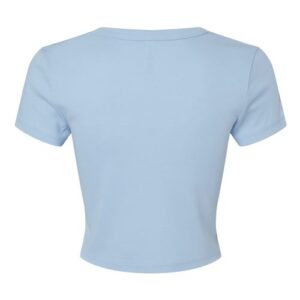 BELLA + CANVAS - Women's Micro Rib Baby Tee - Solid Baby Blue Blend - SKU SS-15706 - photo 2