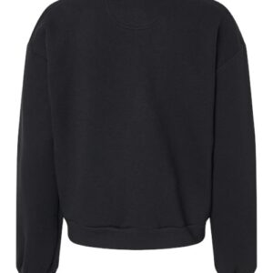 American Apparel - Women's ReFlex Fleece Crewneck Sweatshirt - Black - SKU SS-02827 - photo 2