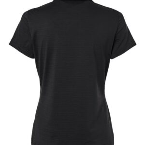 Adidas - Women's Textured Stripe Polo - Black - SKU SS-11553 - photo 2