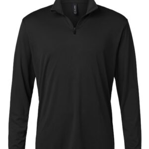 AllPro - Men's Pro-Lock Performance Quarter-Zip Pullover - Black - SKU SS-00296