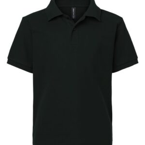 AllPro - Youth Pique Polo - Black - SKU SS-01196