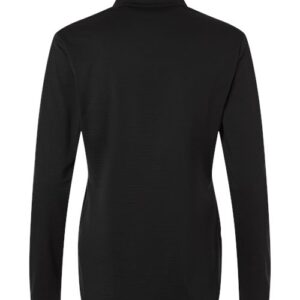 Adidas - Women's Textured Stripe Quarter-Zip Pullover - Black - SKU SS-12753 - photo 2