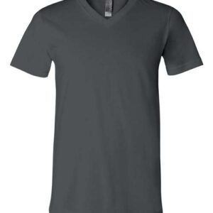 BELLA + CANVAS - Unisex Jersey V-Neck Tee - Asphalt - SKU SS-00306