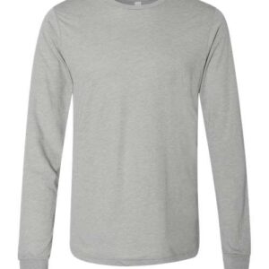 BELLA + CANVAS - Unisex Triblend Long Sleeve Tee - Athletic Grey Triblend - SKU SS-11606