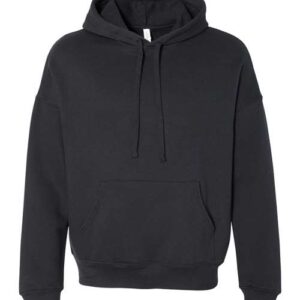BELLA + CANVAS - Unisex Sponge Fleece Drop Shoulder Hoodie Sweatshirt - Black - SKU SS-36906