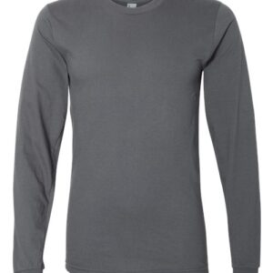 American Apparel - Unisex Fine Jersey Long Sleeve Tee - Asphalt - SKU SS-01827