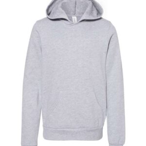 BELLA + CANVAS - Youth Sponge Fleece Hoodie Sweatshirt - Athletic Heather - SKU SS-22806