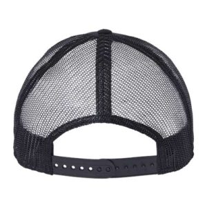 Atlantis Headwear - Sustainable Recy Three Trucker Cap - Black/ Black - SKU SS-79295 - photo 2